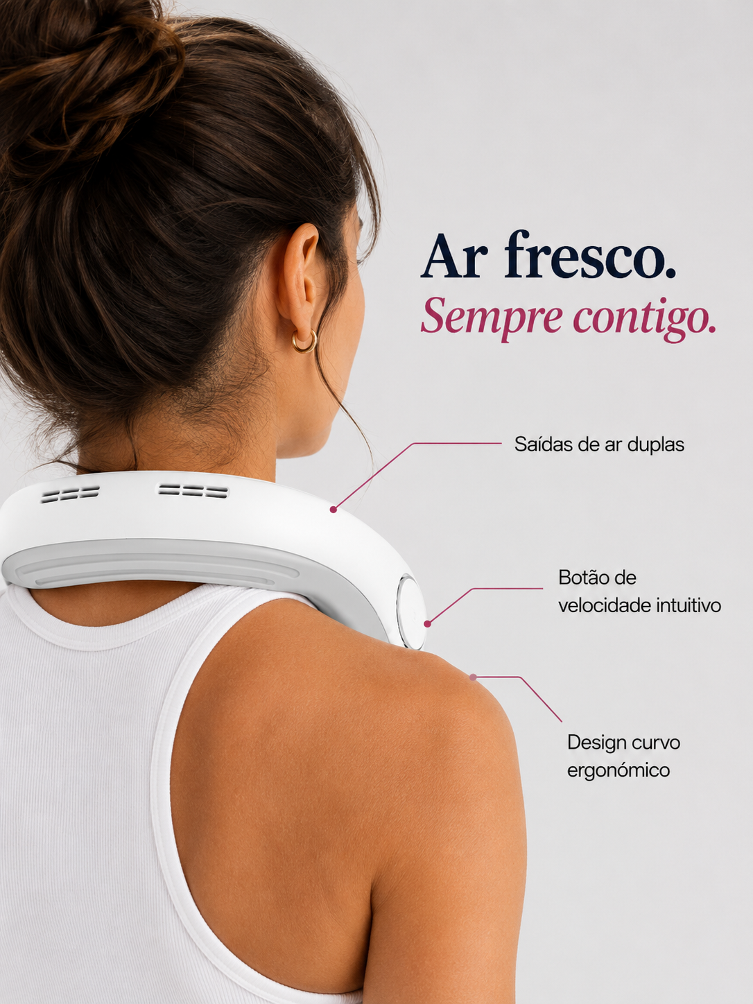 Ventoinha de Pescoço Portatil